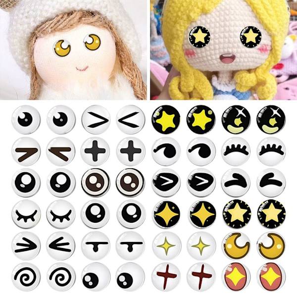 20 stk/10 par Eyes Crafts Eyes Puppet Crystal Eyes 18MMCOLOR 18mmcolor random