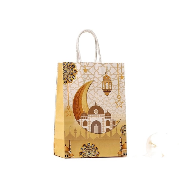 6 st Eid Mubarak presentpåse Candy Cookie Bag STIL 9 STIL 9 Style 9