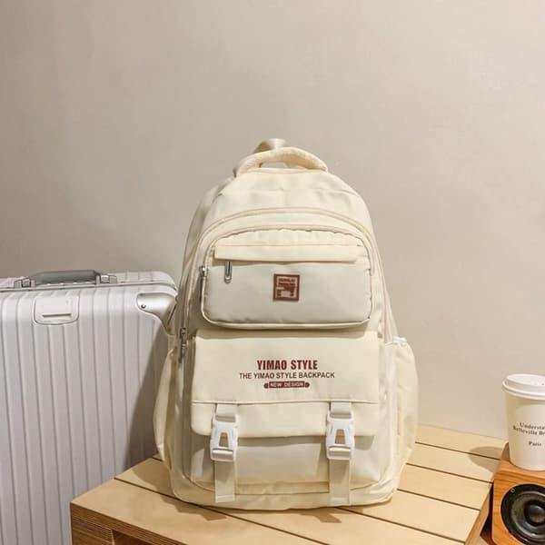 Studentsekk Skulderveske HVIT white