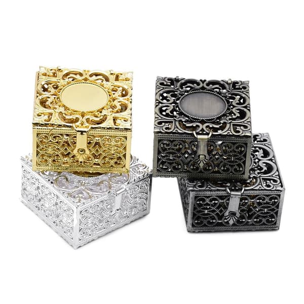 Smykkeskrin Ring Øreringe Organizer 4 4 4