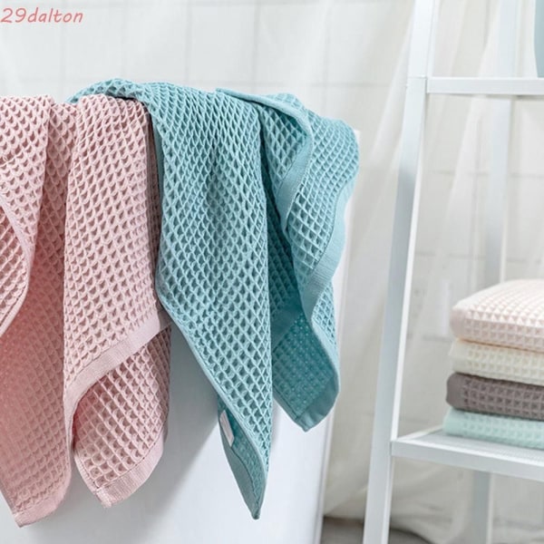 Cotton Waffle kylpypyyhe Yksiväriset pyyhkeet VIHREÄ green