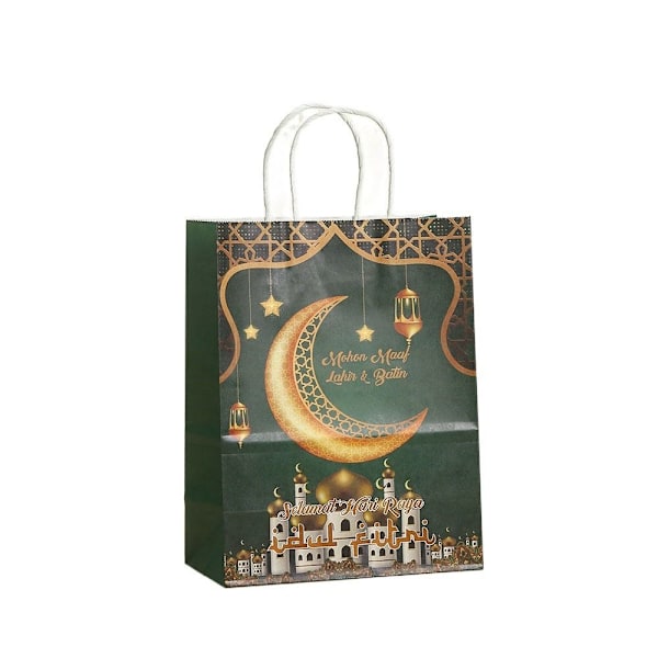 6 st Eid Mubarak presentpåse Candy Cookie Bag STIL 5 STIL 5 Style 5