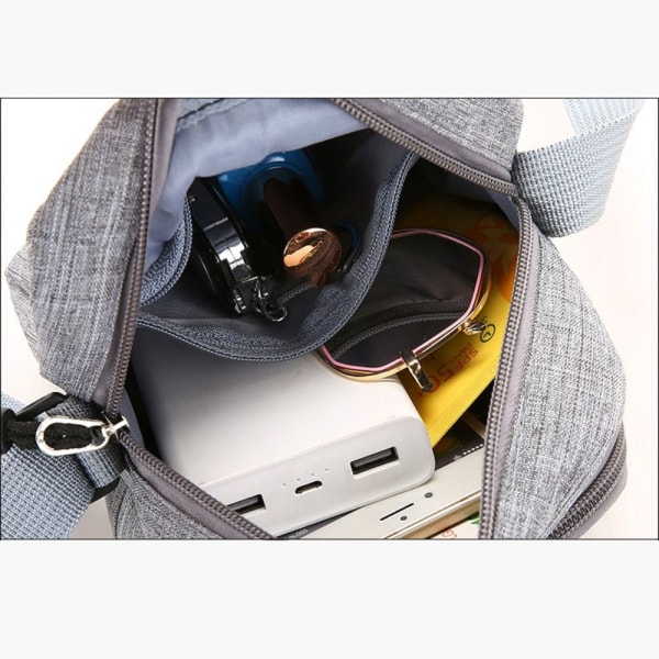 Crossbody-väska Axelväska GRÅ 1 1 grey 1-1