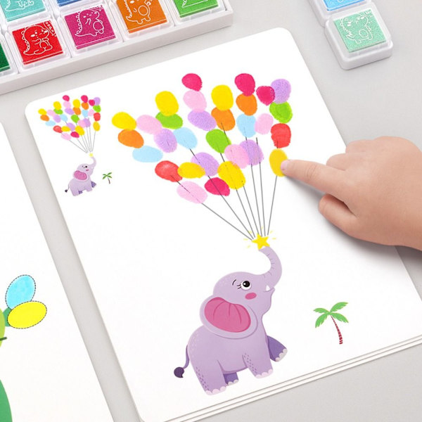 Finger Paint Set Finger Painting Album 6 COLOR 6 COLOR 6 color
