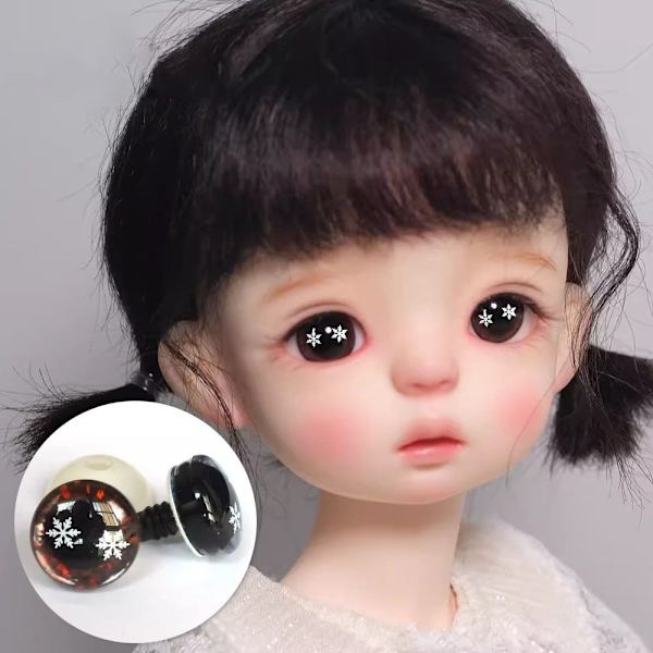 Plastsäkerhetsögon Glitter Crystal Eyes 5 5 5