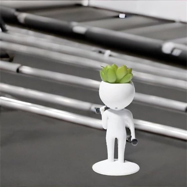 Sporting Sukkulent Potter Resin Blomsterpotter TREDEMØLL PLANTER Treadmill Planter