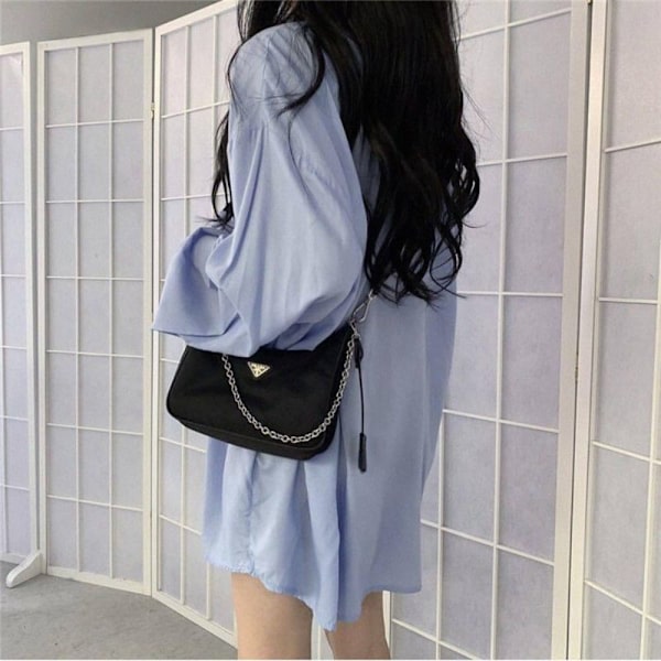 Damebluse Chiffonbluse HVID S White S
