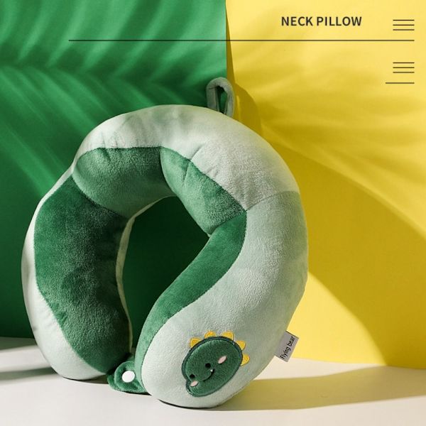 Puckel U-formad Kudde Broderi Kudde GUL yellow