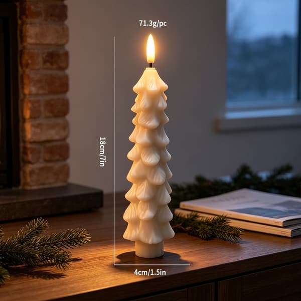 2 st julgransformade LED-ljus, juldekoration för hemmet, elektroniska ljus white
