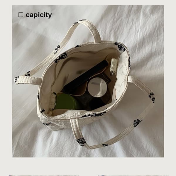 Håndveske Tote Bag HVIT White