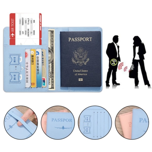RFID Passport Cove Passport Protector SORT Black