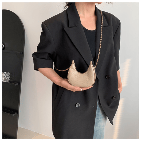 Crossbody Taske Måneformet Taske SORT black