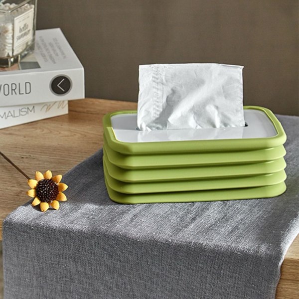 Vikbart papper Ansiktspapperslåda Tissue Spring Box BLÅ NON blue non luminous-non luminous