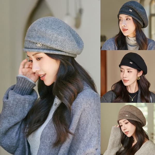Beret Lue Dame Lue MØRKEGRÅ dark grey