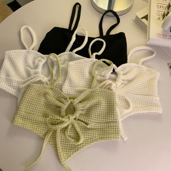 Fransk Retro Sling Vest HVIT White