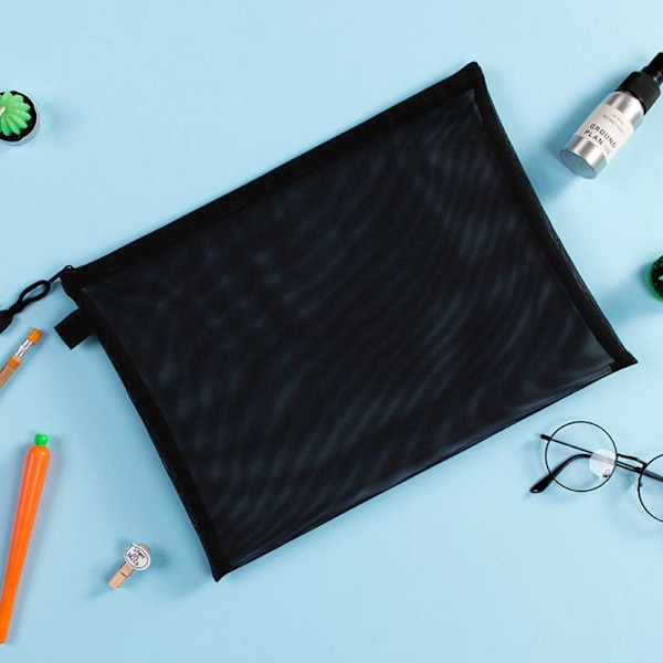 A4 asiakirjalaukku vetoketjullinen case MUSTA TYYPPI1 TYYPPI1 black Type1-Type1