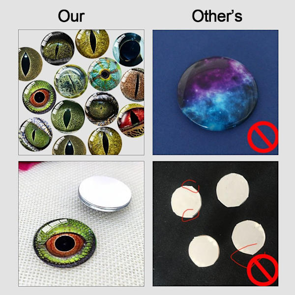 20st/10 par Eyes Crafts Eyes Puppet Crystal Eyes 16MM-FÄRG 16mm-color random