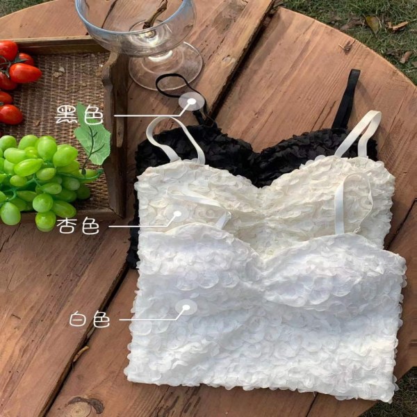 V-ringad toppväst VIT White