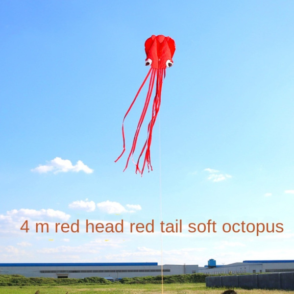 Octopus Kite 3D Kite RED 100M KITE LINE 100M KITE LINE Red 100m Kite Line-100m Kite Line