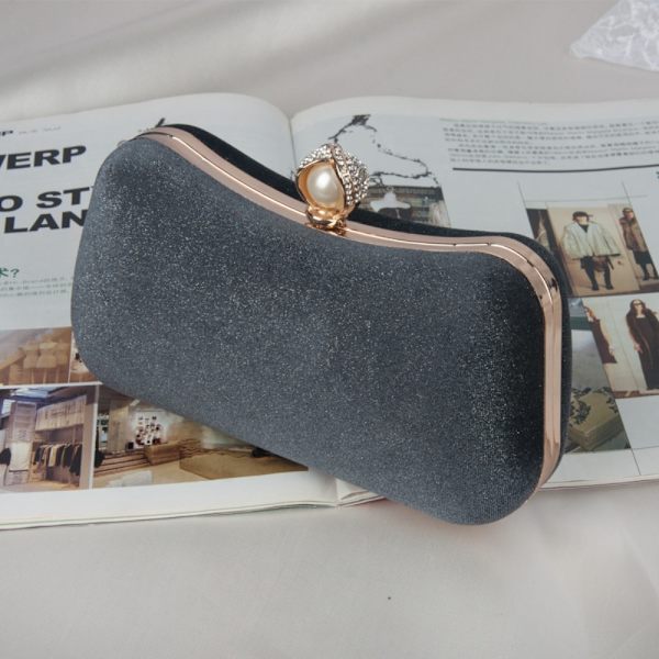 Bronzing Bankettväska Single Shoulder Chain Bag APRICOT Apricot