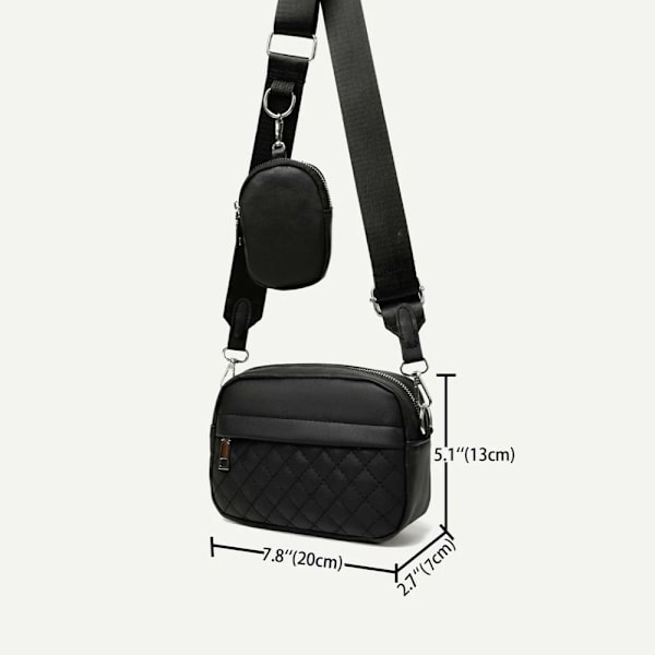 Mini Quiltad Crossbody-väska Casual Axelväska GRÖN green