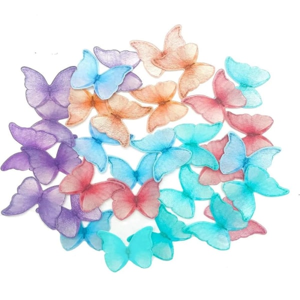 Wafer Paper Butterflies -kakun koristelu 6 6 6