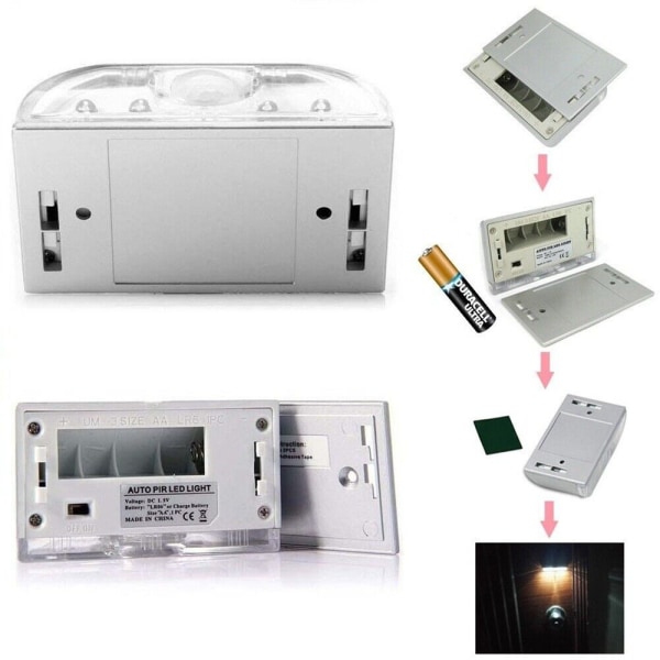 Dørhul-lys Smart Lampe 3 stk. 3Pcs