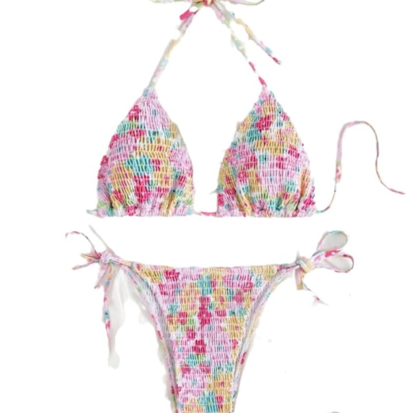 Bikini Badedragt Split Bikini BLÅ XS blue xs