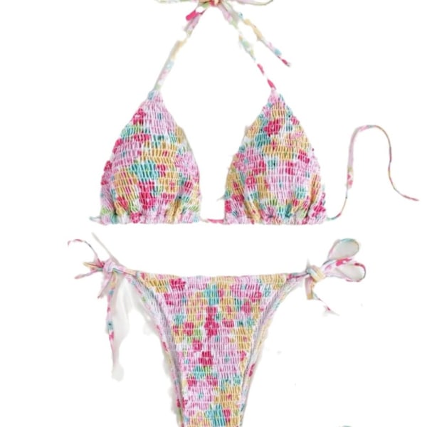 Bikini badedragt Split Bikini PINK L pink l