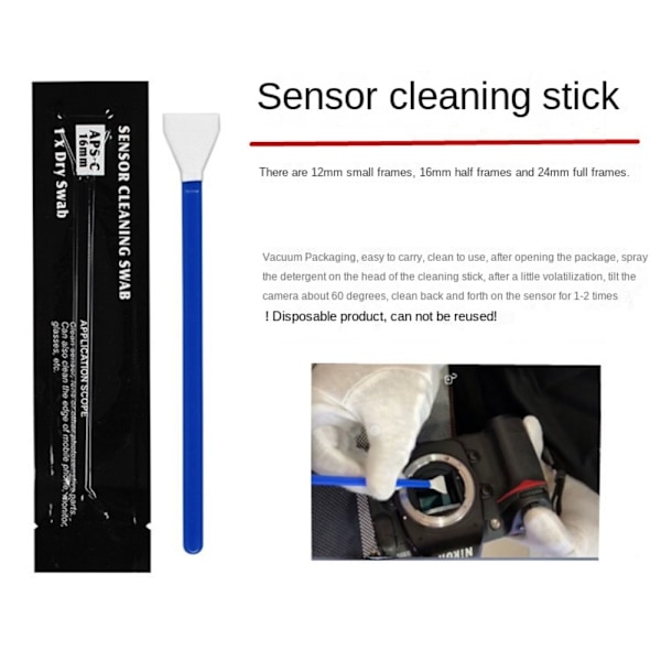 6 STK Sensor Rensesæt Renseserviet Ultra 24MM 24mm