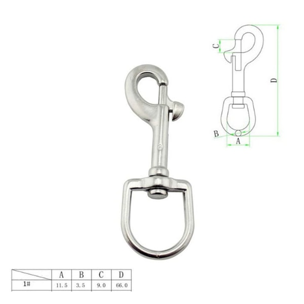 Øjebolt Snap Hook 1 1 1