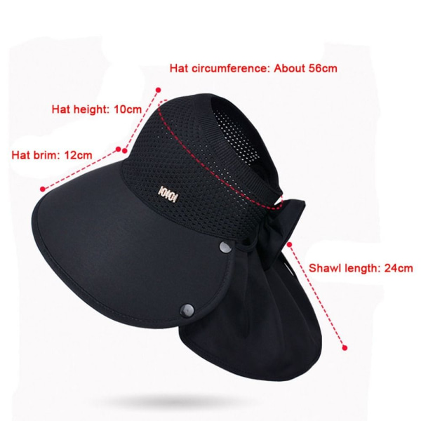 Stor brätte solskyddshatt Strandsolhatt FÄRG 2 FÄRG 2 Color 2