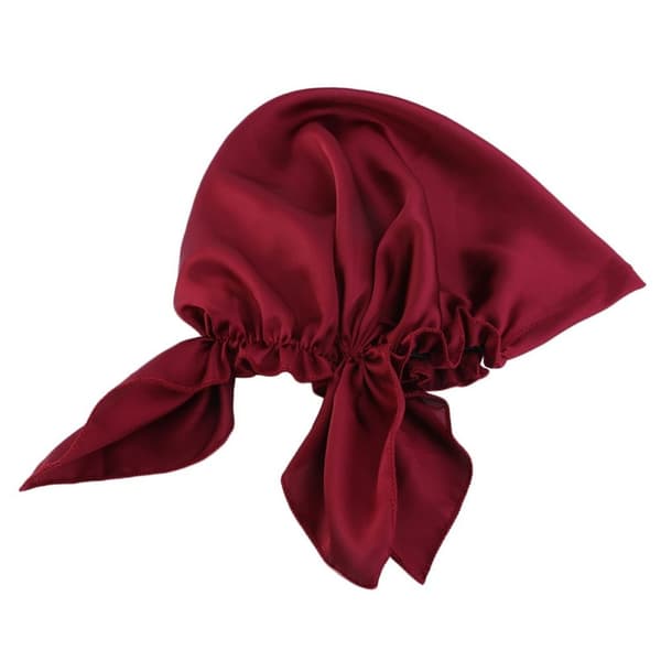 Satin Natthuva Rosett Sovmössa RÖD red