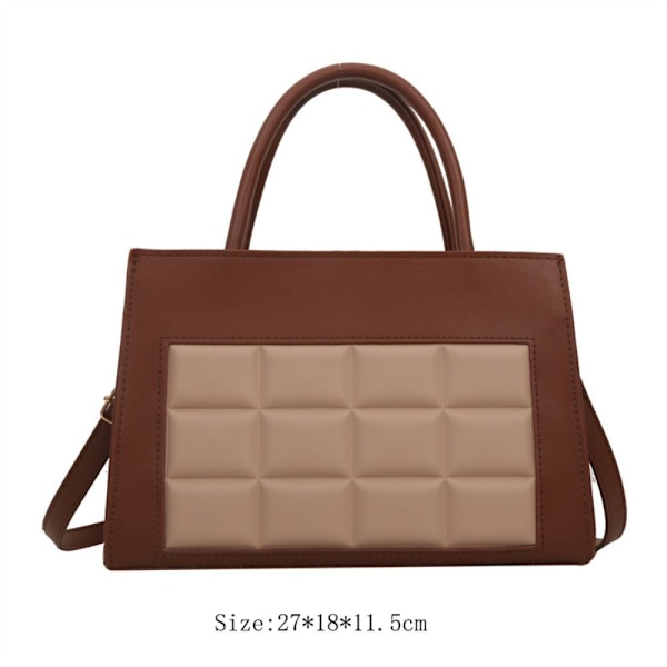 Enkelt Skulder Underarm Taske Lille Firkantet Taske KHAKI khaki
