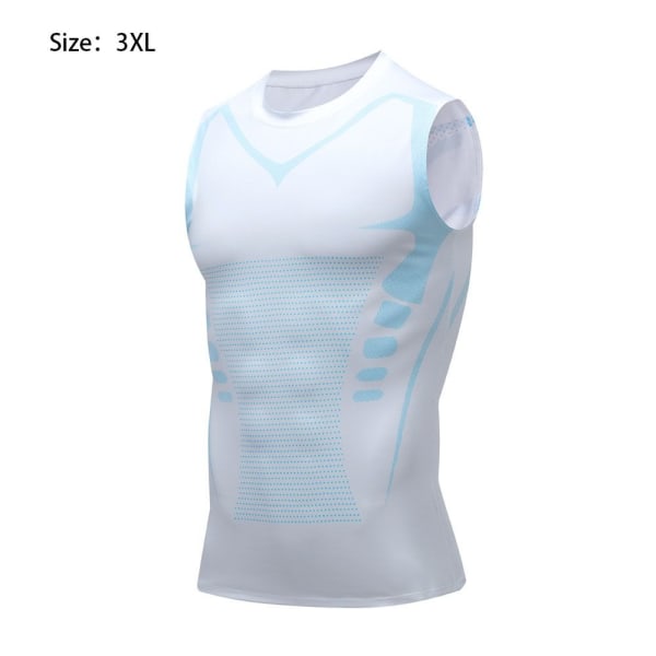 Ionic Shaping Vest Sport Skintight Västar WHITE 3XL white 3XL