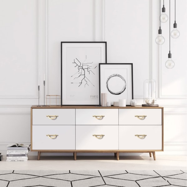 Skab Håndtag Skuffe Trækker GULD 2STK 2STK gold 2pcs-2pcs