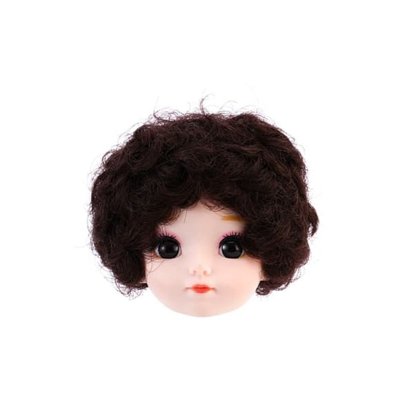 1/6 BJD Dukkehoved Guldbrunt Hår 4 4 4