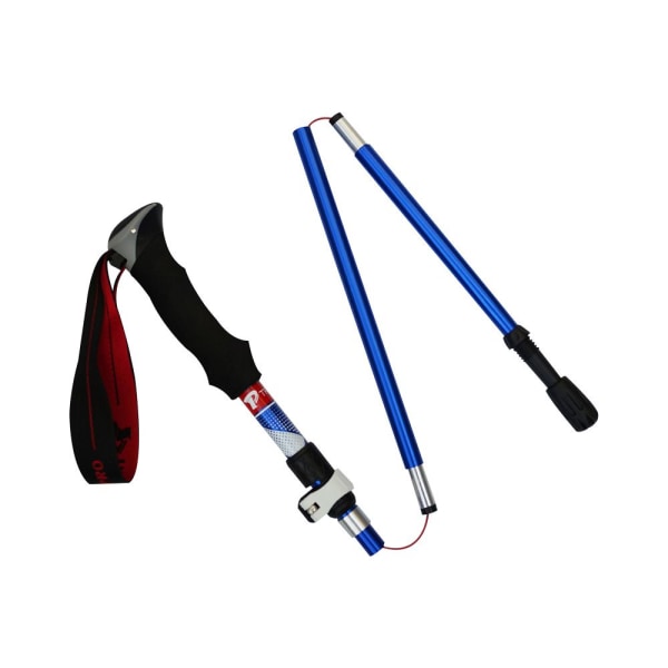 Foldbare vandrestave Foldelige trekkingstave SORT LANG LANG Black Long-Long