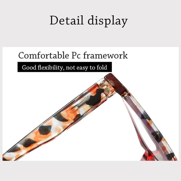 Firkantede Blålysfiltrerende Lesebriller LILLA Purple Strength 250
