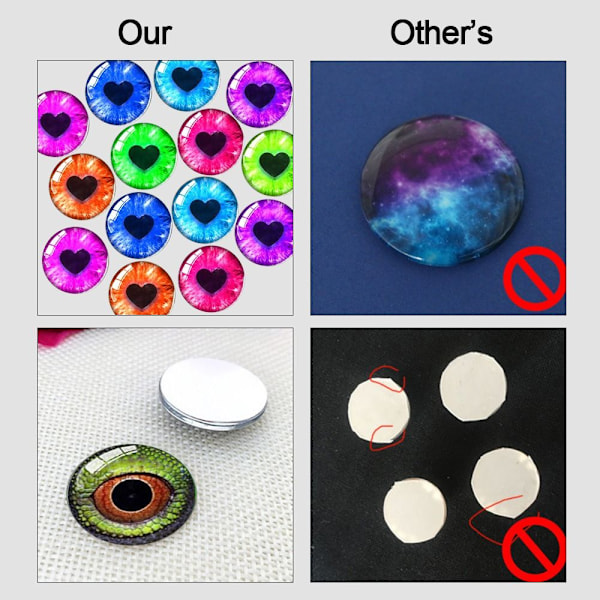 20 stk/10 par Eyes Crafts Eyes Puppet Crystal Eyes 18MMCOLOR 18mmcolor random