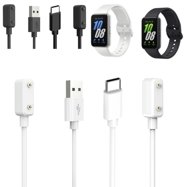 Smartband Ladekabel Klokke Laderledning HVIT TYPE-C TYPE-C White Type-C-Type-C