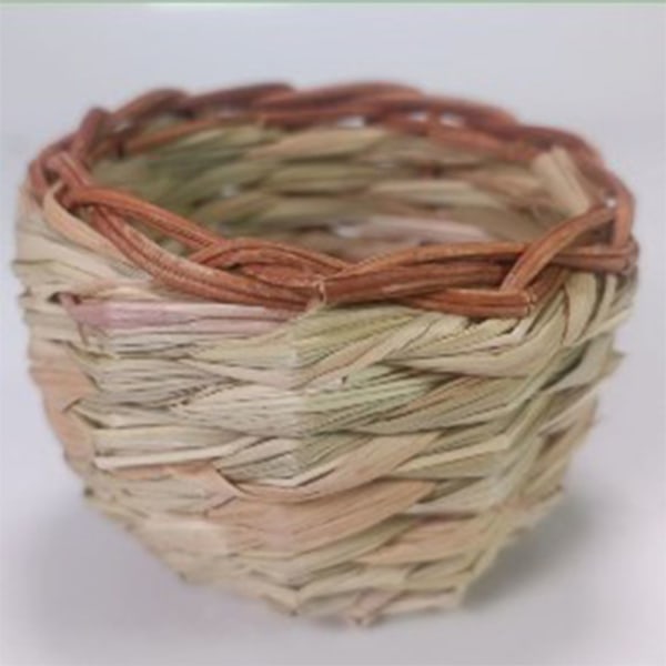 Håndlaget Reed Grass Bowl Økologisk Grass Weaving Bird Nest