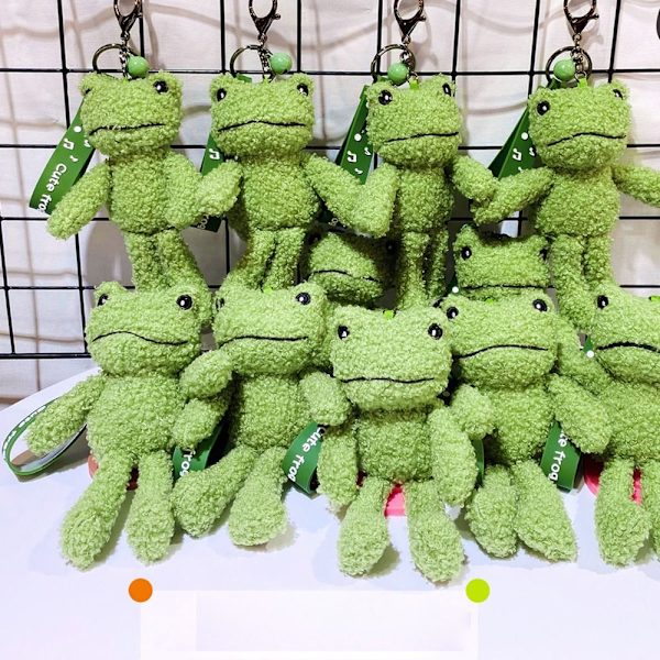 Sammakko-avaimenperä Pehmo Frog-avaimenperä Sarjakuva-avaimenperä
