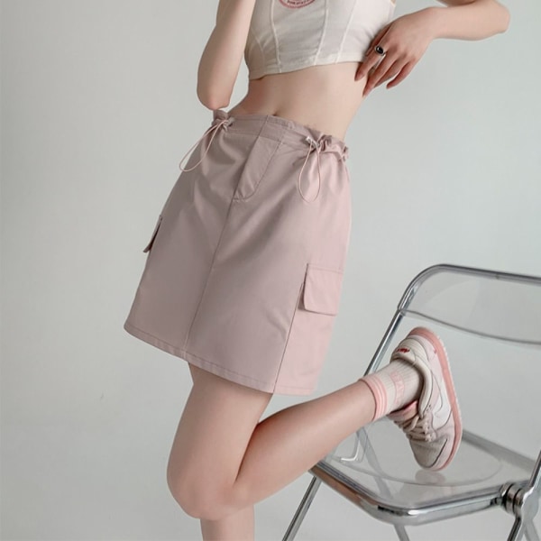 Nederdel med snøre Mini-nederdel PINK M Pink M