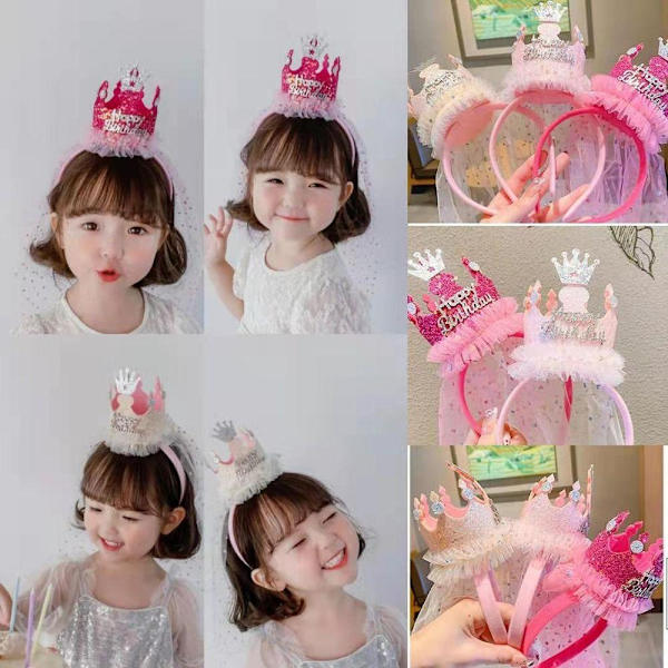 Søte hårbånd Kronehatt ROSA TYPE A TYPE A Pink Type A-Type A