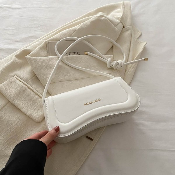 Axelväska Messenger Bag VIT White