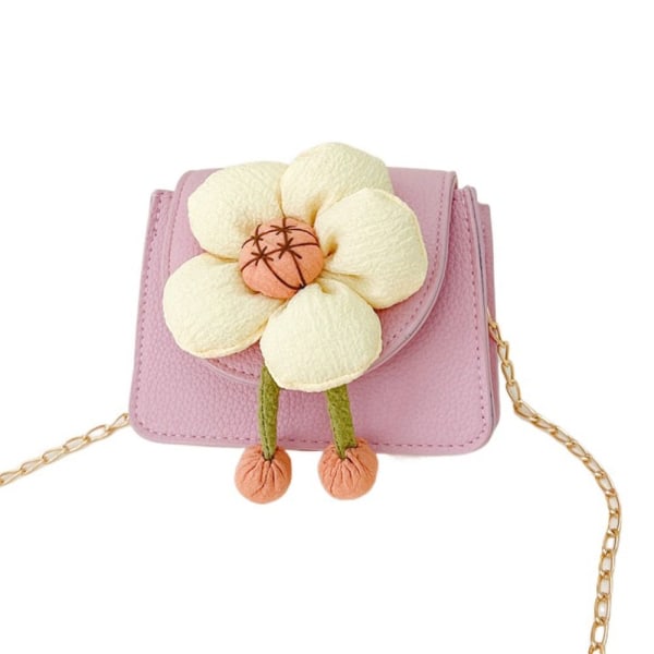 Lasten ketju Olkalaukku Crossbody Bucket Laukut PINK FLOWER FLOWER pink flower-flower