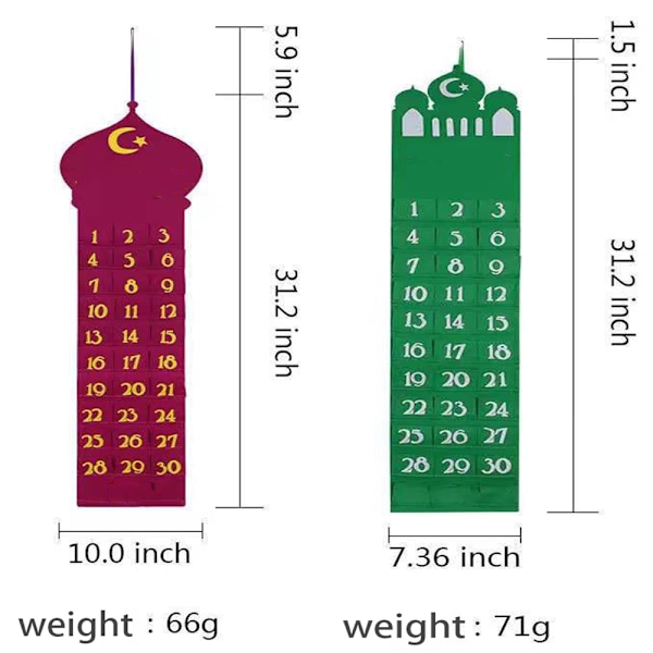 Ramadanin laskurikalenteri Ramadan Mubarak Advent-kalenteri 2 2