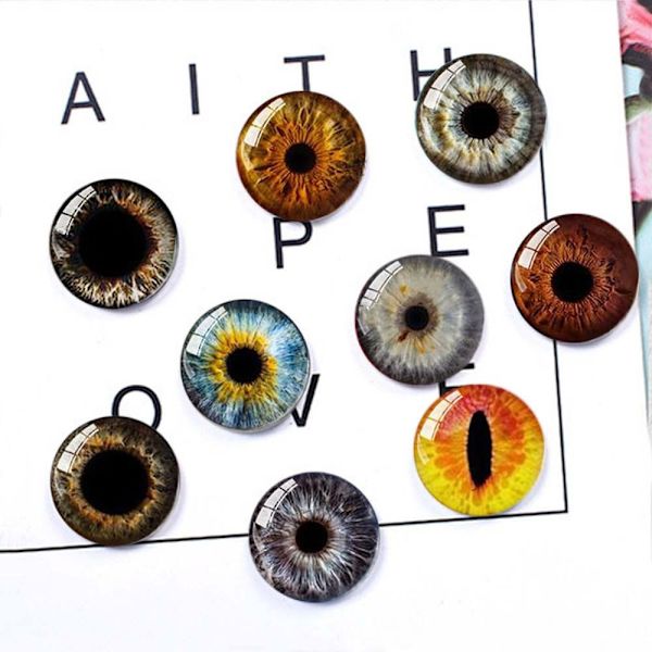 20st/10 par Eyes Crafts Eyes Puppet Crystal Eyes FÄRG color random12mm