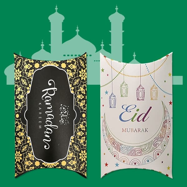10 st Godisaskar i Kuddeform, Eid Mubarak Dekoration